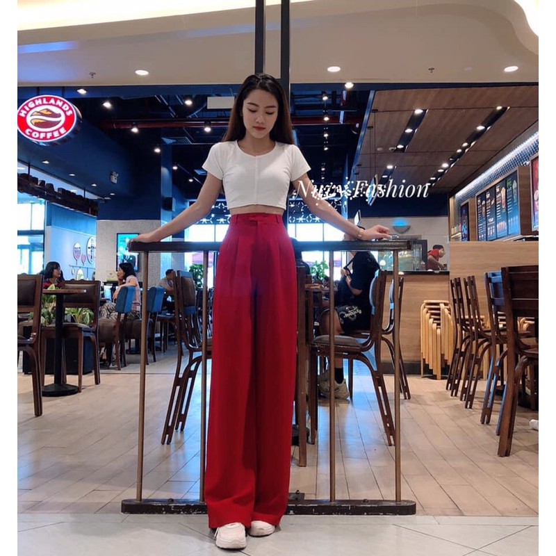 Quần Ống Suông , ống rộng nữ dáng dài , cạp cao vải đẹp loại 1