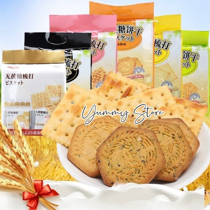 Bánh Quy Mè Đen Top Savor Sugar Free Soda Crackers
