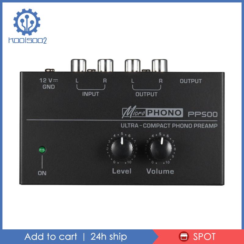 [Koolsoo2] Pp500 Phono Nút Xoay Điều Khiển Âm Thanh Nổi Điện Tử Mini