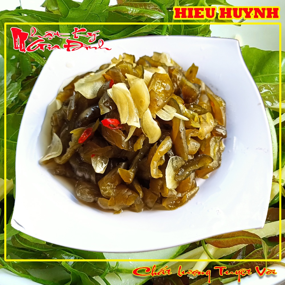 500gr Mắm Dưa Leo Trộn Sẵn Vừa Ăn Loại Đặc Biệt Thơm Ngon Hiệu Ông Bà 5 Châu Đốc
