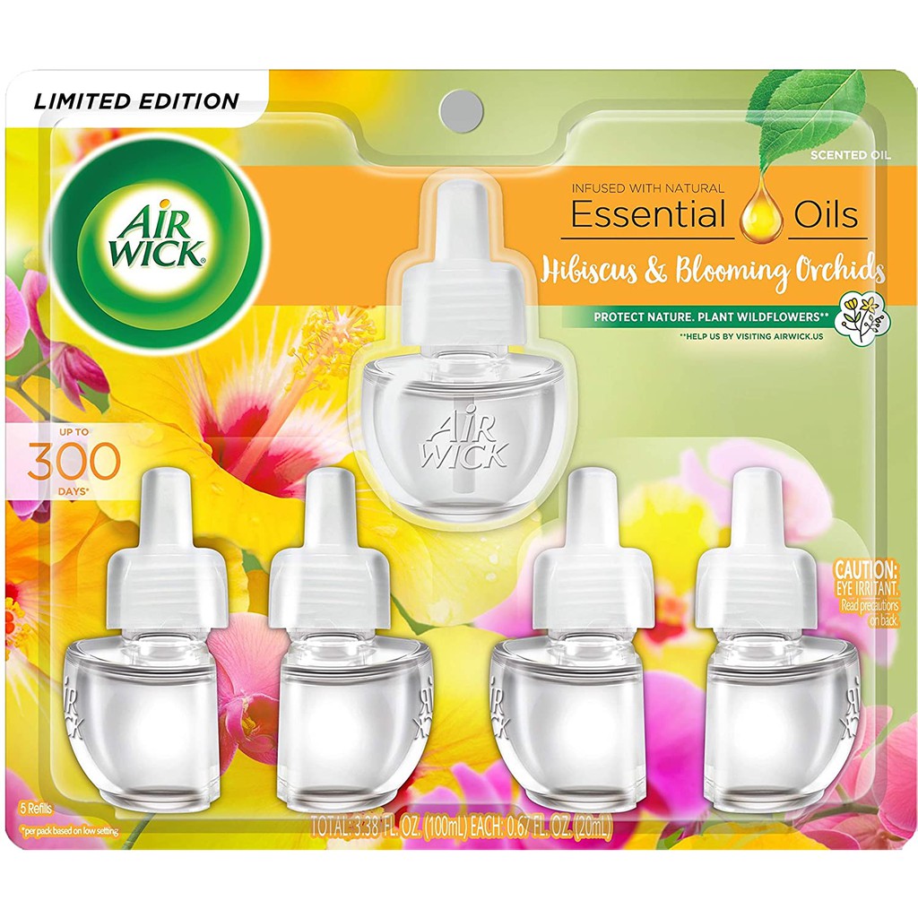 Tinh Dầu AirWick  Peach&Sweetnectar Hương trái đào mix dứa  20ml x 5 🇺🇸