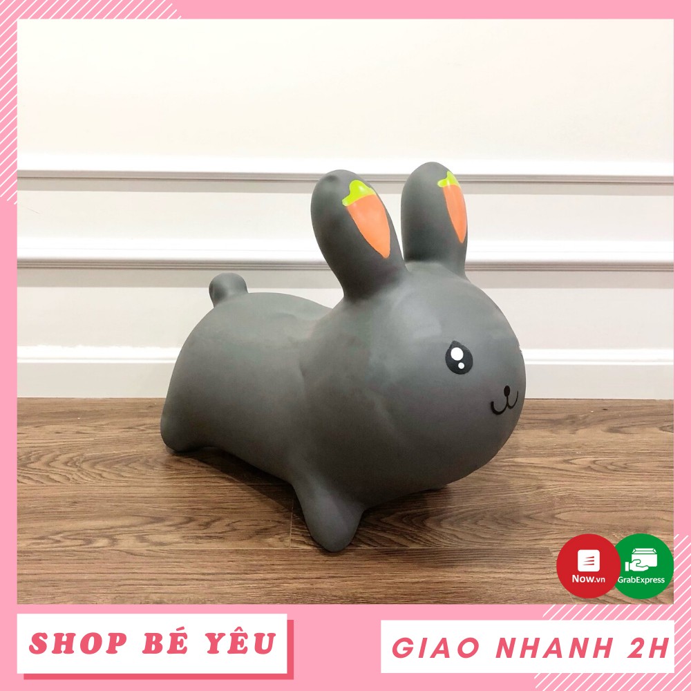 Thú nhún cho bé Toys House  𝑭𝒓𝒆𝒆𝒔𝒉𝒊𝒑  Thú nhún kèm bơm mẫu thỏ xám