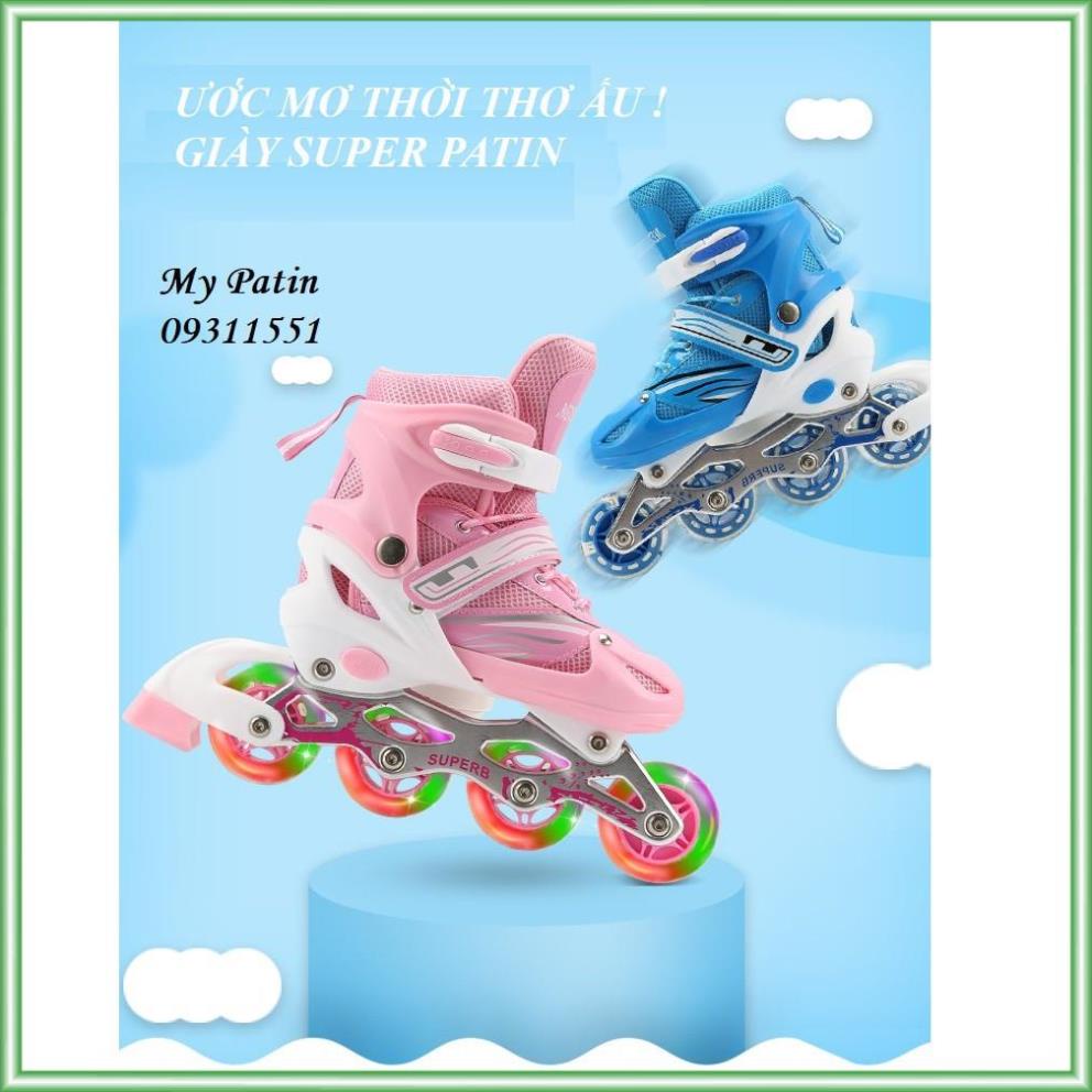 [Free Ship_Tặng Bảo Hộ] Giày patin trẻ em phát sáng RM-PT02