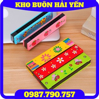 [Kích Thích] Kèn Hacmonica gỗ 16 lỗ cho trẻ em giúp các bé phát triển trí thông minh, khả năng sáng tạo của mình