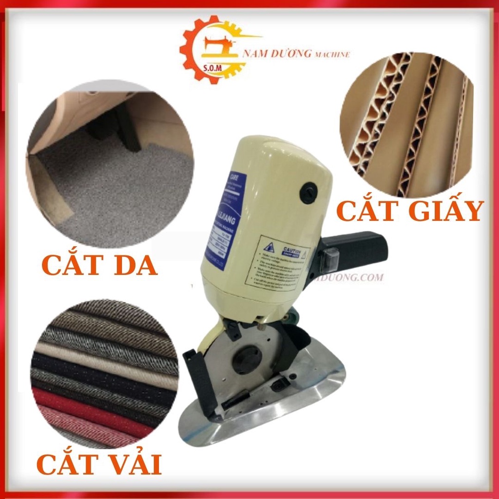 Máy cắt vải cầm tay Lejiang YJ-110 cắt được nhiều loại vật liệu với độ dày 35mm