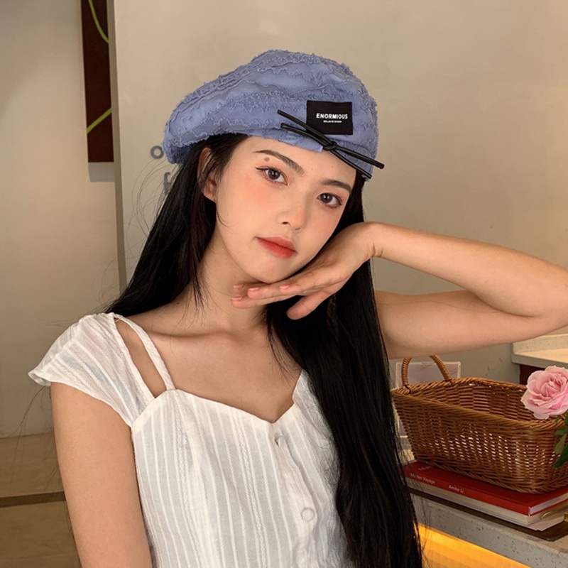 Mũ Beret Mỏng Nhẹ Màu Trơn Thời Trang Hàn Quốc Dành Cho Nữ