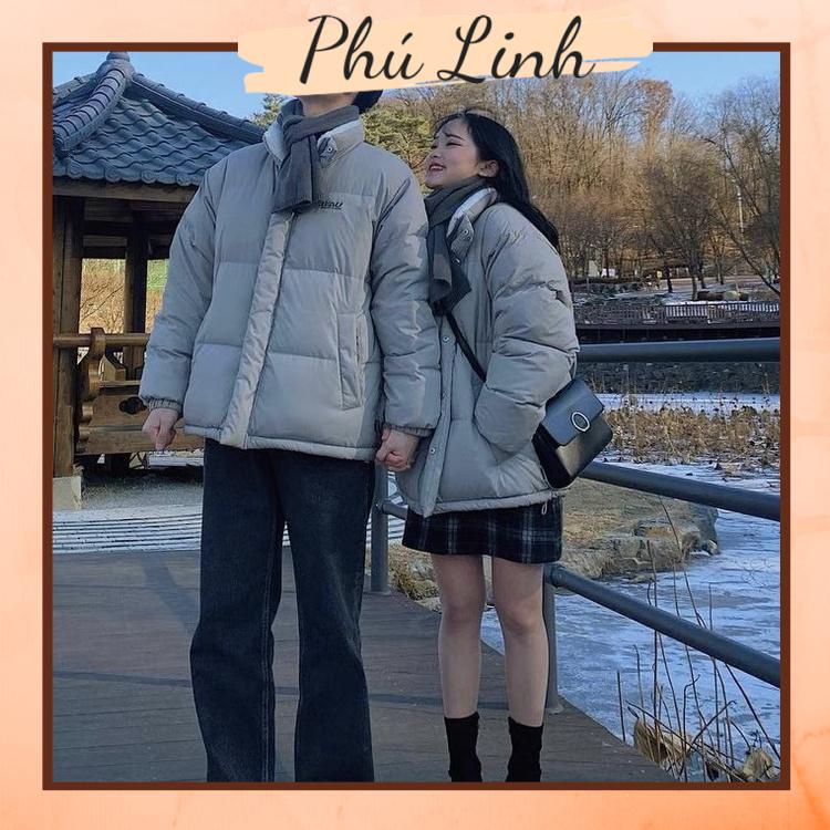 MS299 Áo khoác phao đôi nam nữ UNISEX thêu chữ FMCG siêu ấm