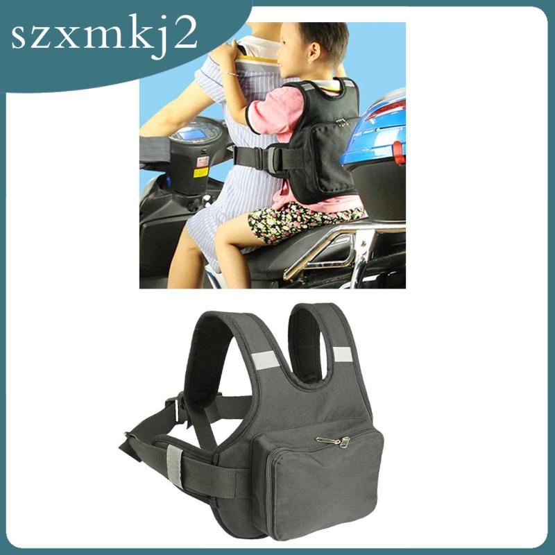 Dây Đai Yên Xe Đạp Màu Đen Kèm Giá Đỡ Phản Quang Chống Rơi Cho Bé Zxmkj2