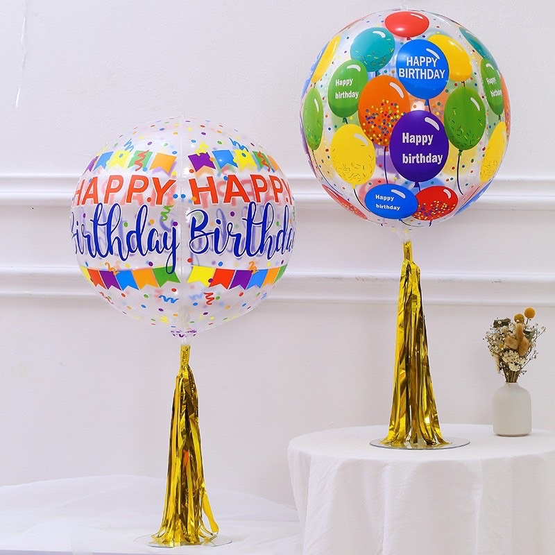 bóng trang trí sinh nhật in chữ happy birthday phụ kiện trang trí sinh nhật tp vinh shop gà handmade