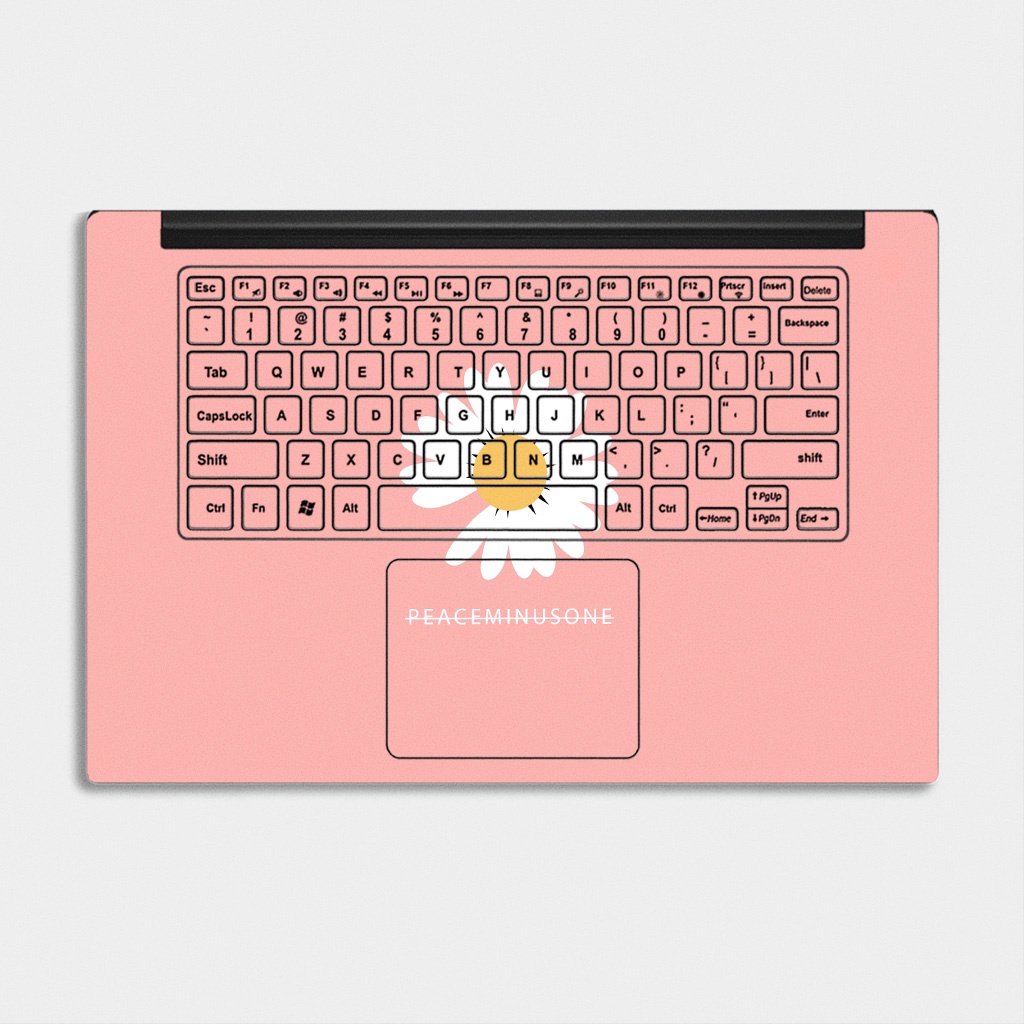 Bộ skin dán laptop mẫu Hoa Cúc / Có decal dán cho tất cả các hãng máy tính