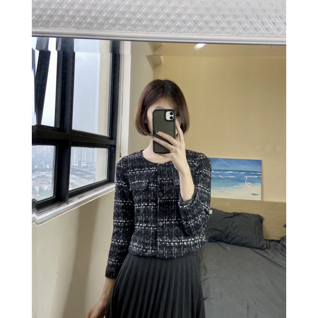 Áo Tweed croptop | 2Hand