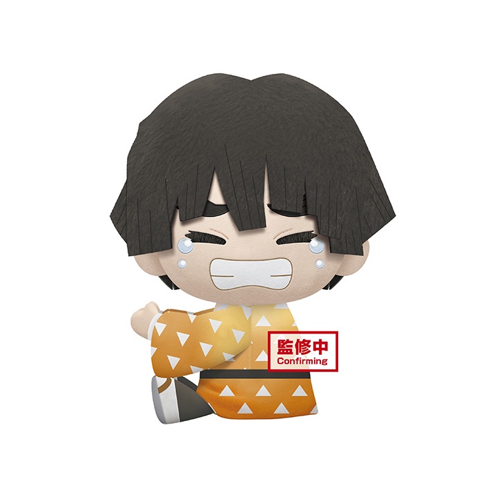 Gấu bông treo Demon Slayer: Kimetsu no Yaiba SUPER BIG PLUSH Zenitsu tóc đen chính hãng Nhật Bản
