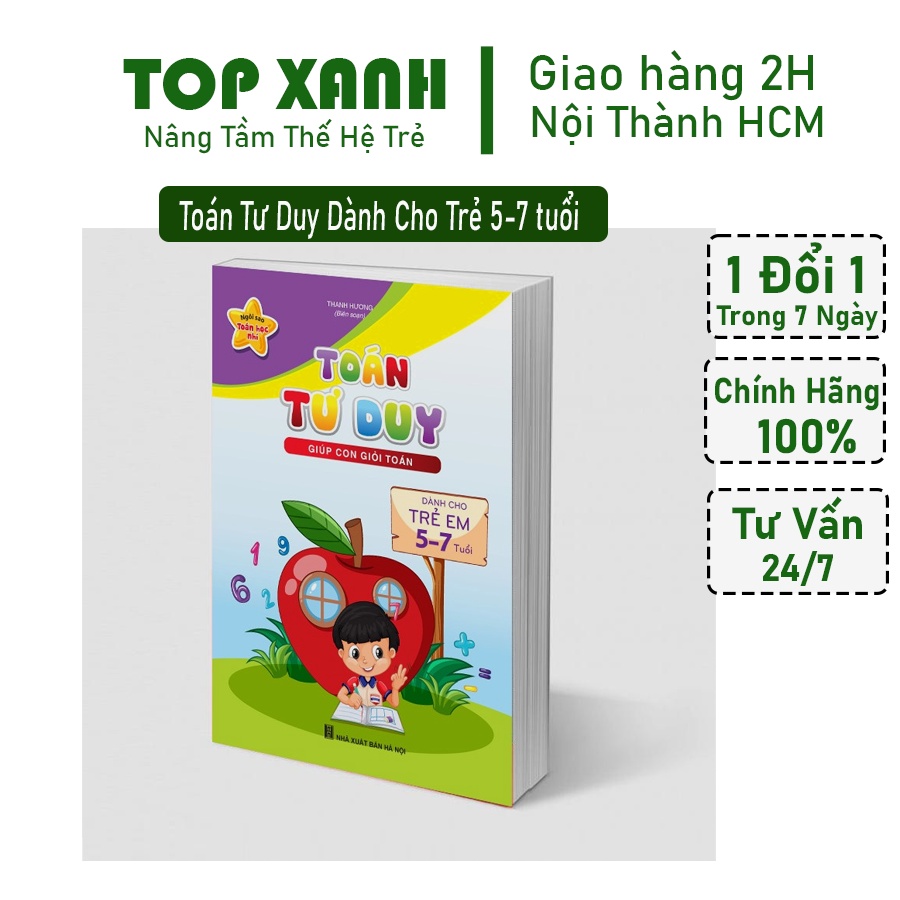 Sách - Toán Tư Duy - Dành cho trẻ em từ 5 - 7 tuổi (1 cuốn)