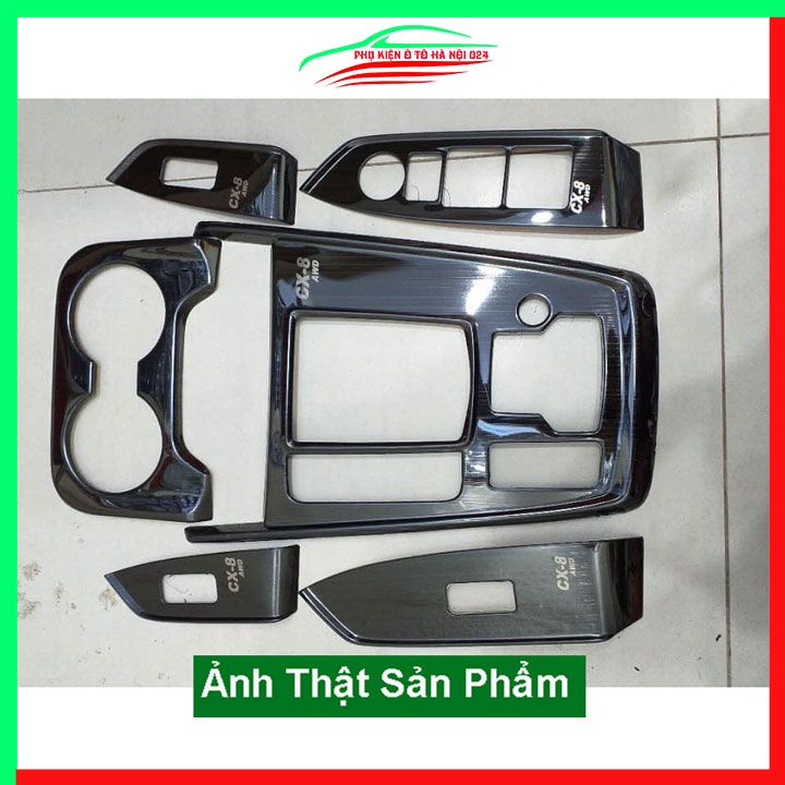 Ốp nội thất cho xe ô tô Mazda CX-8 vân Titan bảo vệ chống trầy xước và làm đẹp xe