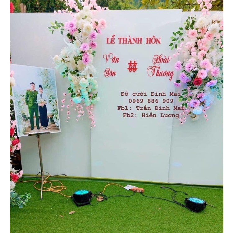 Bộ chữ nổi dán tường đám cưới, tên cô dâu chú rể