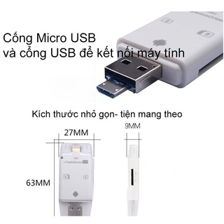 Đầu đọc thẻ nhớ cho iPhone iPad - i-FlashDevice HD Card Reader
