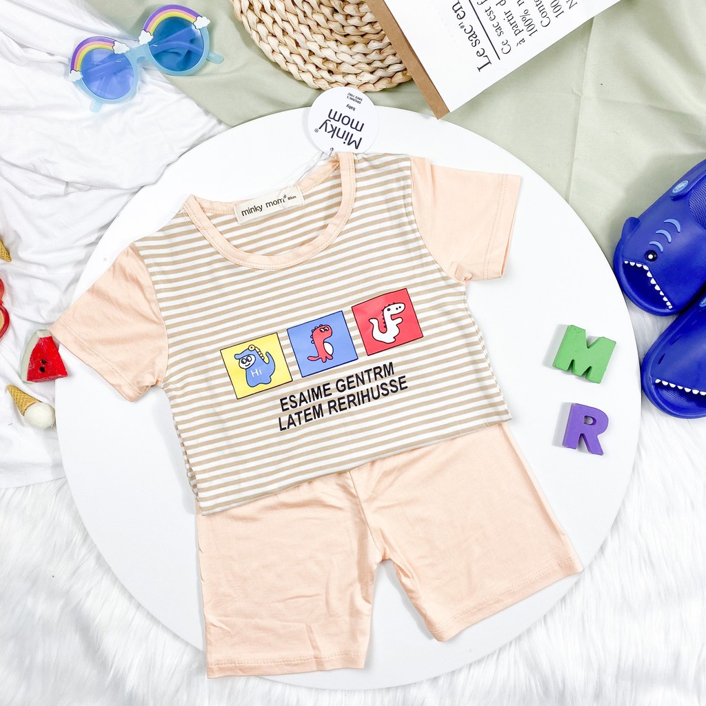 Bộ Cộc Cotton Họa Tiết Hoạt Hình Dành Cho Bé Trai