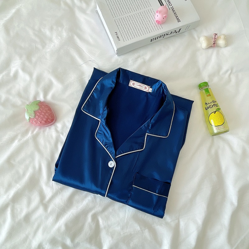 Đầm Ngủ Lụa Satin Phong Cách Hàn Quốc Quyến Rũ Cho Nữ Size M-2Xl