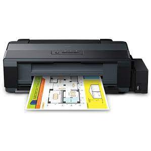 Máy in Phun màu Epson L1300 - Khổ A3 gắn sẵn bộ tiếp mực 04 màu gắn ngoài có mực (chính hãng)
