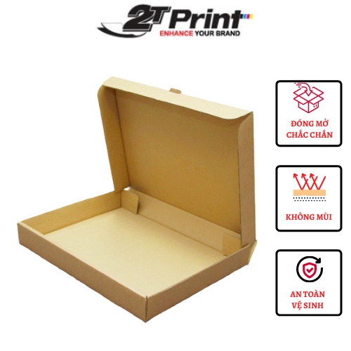18x10x3 Combo 50 hộp carton, thùng giấy cod gói hàng, hộp bìa carton đóng hàng chất lượng, 3 lớp dày dặn 2TPrint