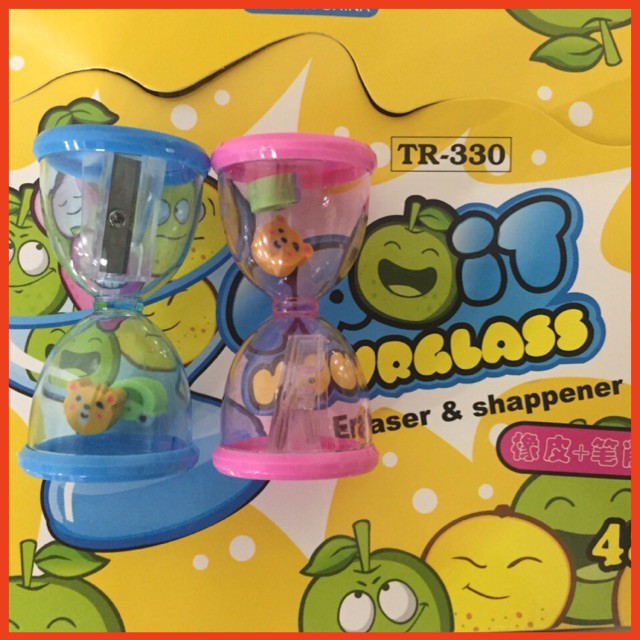 Gọt Bút Chì Đồng Hồ Cát Kèm Tẩy