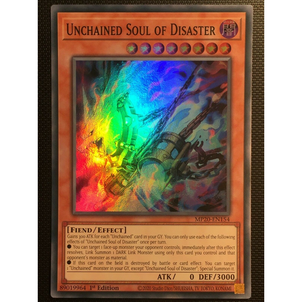 Bài Yugioh - Unchained Soul Of Disaster (Super Rare/ Secret Rare)