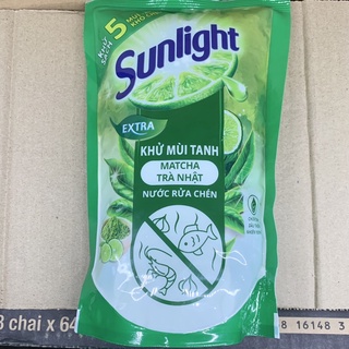 Nước rửa chén Sunlight trà xanh 750g ( dạng túi )