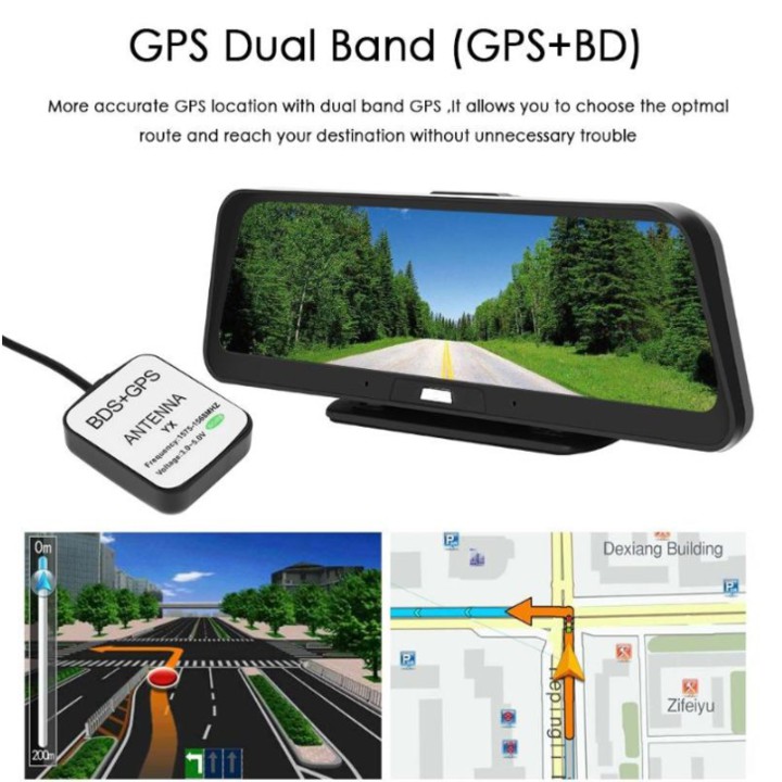 Camera Hành Trình Đặt Taplo Ô Tô Cao Cấp Phisung E98, 4G, Wifi, GPS ,10 inch | BigBuy360 - bigbuy360.vn