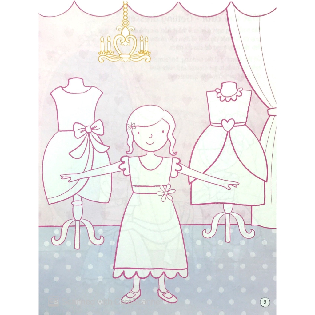 Sách - Tô Màu Bóc Dán - Hôn Lễ - Weddings