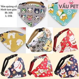 Yếm Quàng Cổ Hình Tam Giác Ngộ Nghĩnh cho chó mèo thú cưng