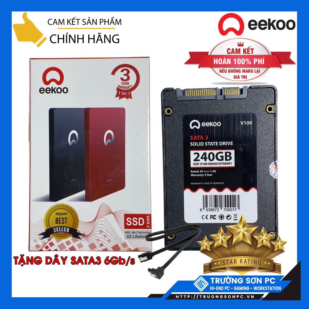 Ổ Cứng SSD EEKOO 120GB 240GB 2.5&quot; Sata3 6GB/S | Chính Hãng BH 36 Tháng