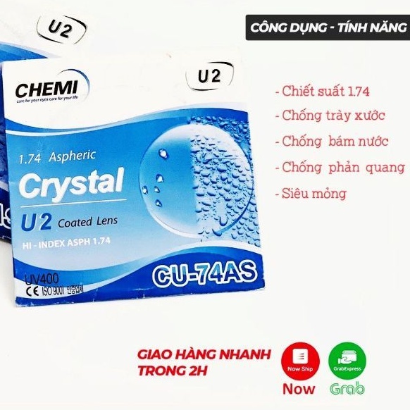 TRÒNG KÍNH CHEMI CHIẾT XUẤT 1.60