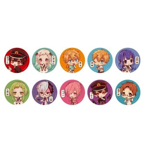 ( 1 chiếc ) Huy hiệu cài áo in hình Jibaku Shounen Hanako-kun ver CHỈ TAY game chibi dễ thương tiện lợi