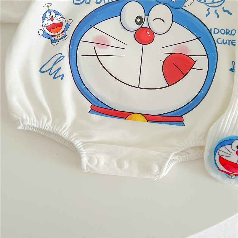 Bộ Áo Liền Quần Vải Cotton Tay Ngắn Thiết Kế Dễ Thương Cho Bé Sơ Sinh