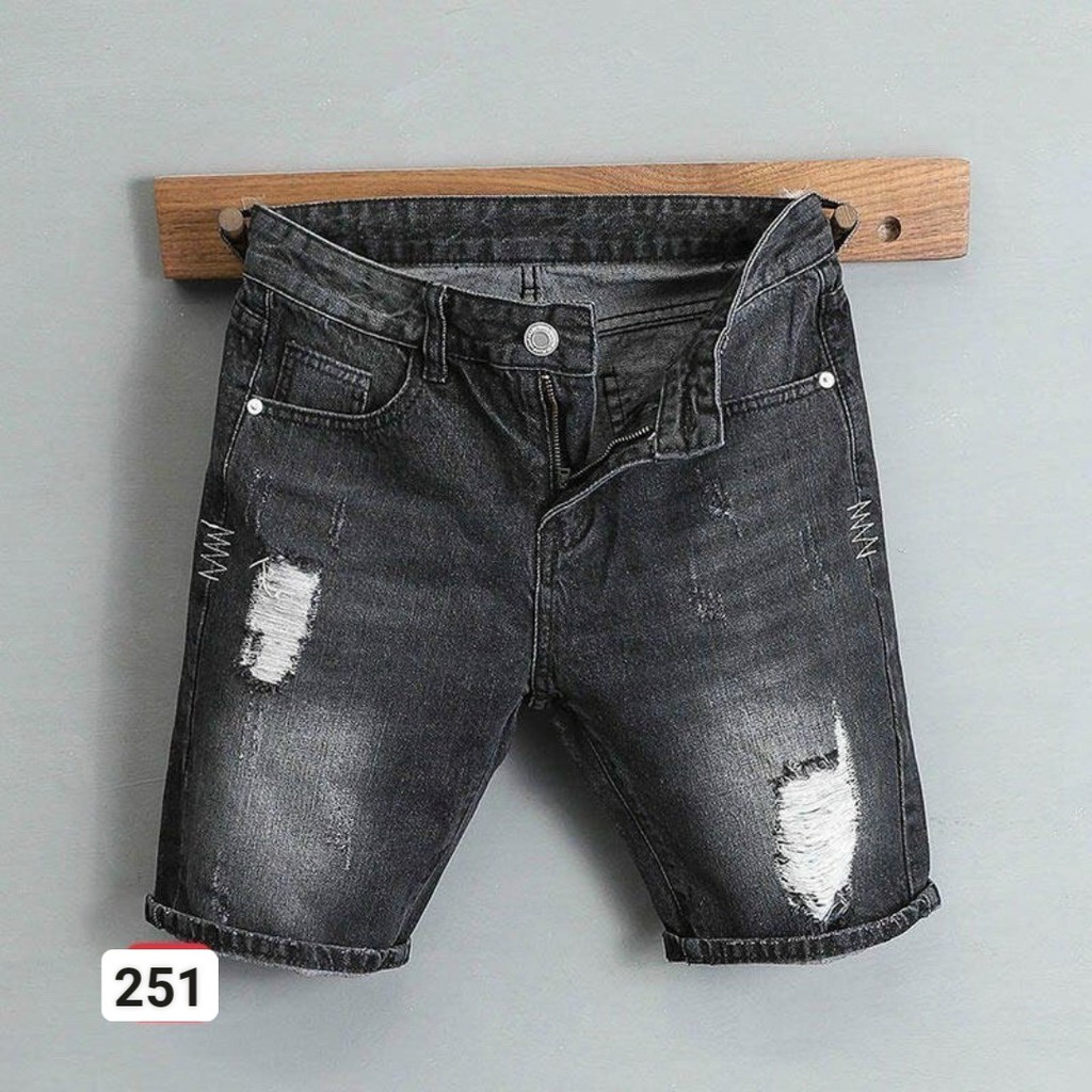 Quần Short Jean Nam Cao Cấp 🌴FREESHIP🌴 Quần Đùi Jean Nam Chất Bò Mùa hè Hottrend HG37