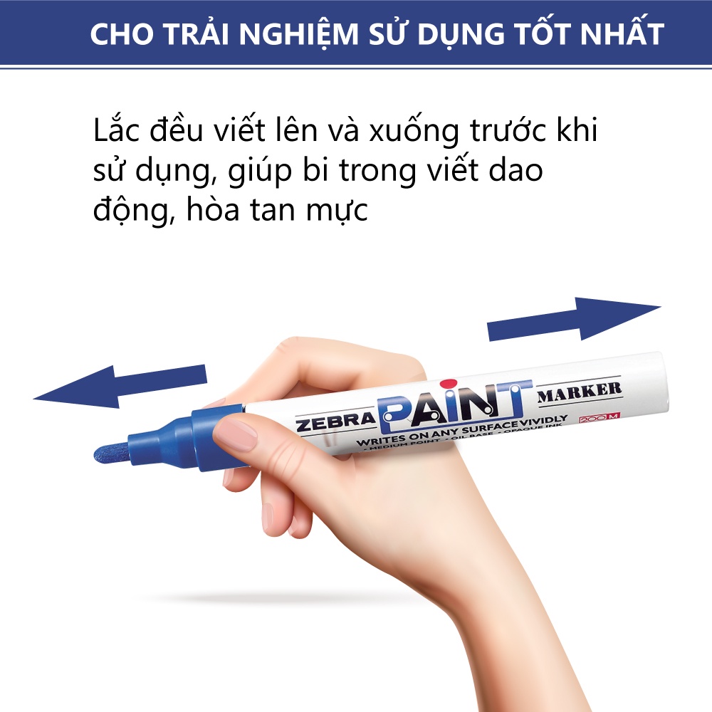 Viết sơn Zebra Paint Marker MOP-200MZ - Nhật Bản [Chính hãng]