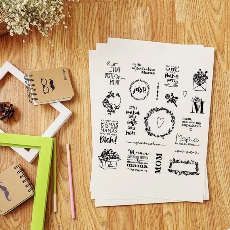 Con Dấu Trong Suốt Nhiều Loại Dùng Để Trang Trí Thẻ / Sổ Tay Diy | BigBuy360 - bigbuy360.vn