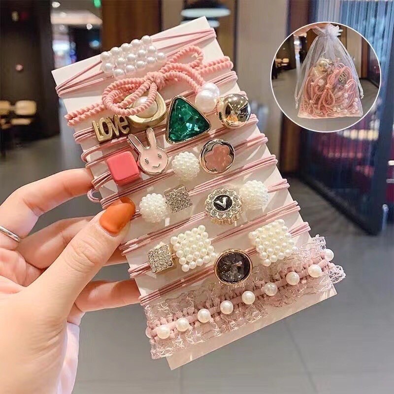 Set 11 dây buộc tóc loại 1