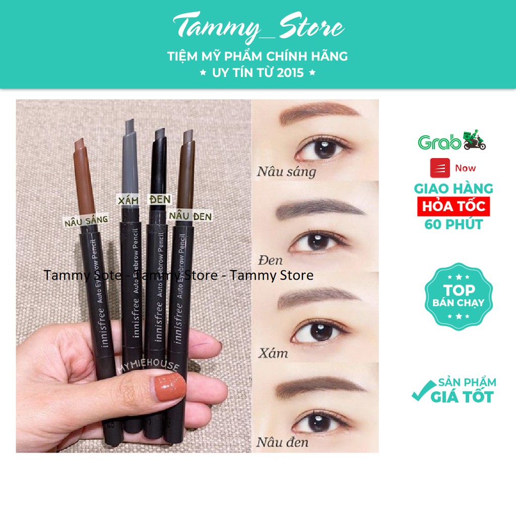 Chì kẻ mày 2 đầu Innisfree auto eyebrow pencil