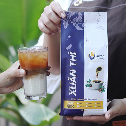 [CÀ PHÊ THẬT] Blend Robusta & Arabica Laven Coffee - XUÂN THÌ hương vị độc đáo như thuở xuân thì 500gr