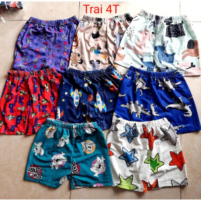 Quần Chục Thông Hơi Chất Cotton Giấy Thái Cho Bé Trai Bé Gái.