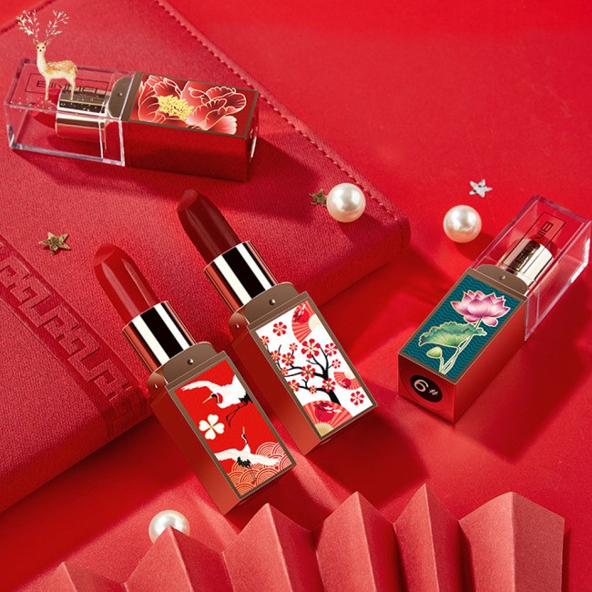 (Hàng Mới Về) 1 Son Môi Dưỡng Ẩm Phong Cách Cổ Trang Trung Hoa | BigBuy360 - bigbuy360.vn