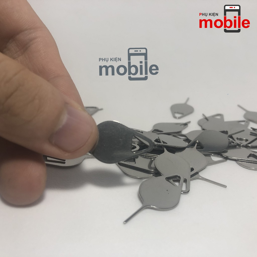 QUE CHỌC SIM hình lá cấy cao cấp, chất liệu hợp kim cứng không rỉ, dùng được cho tất cả dòng điện thoại