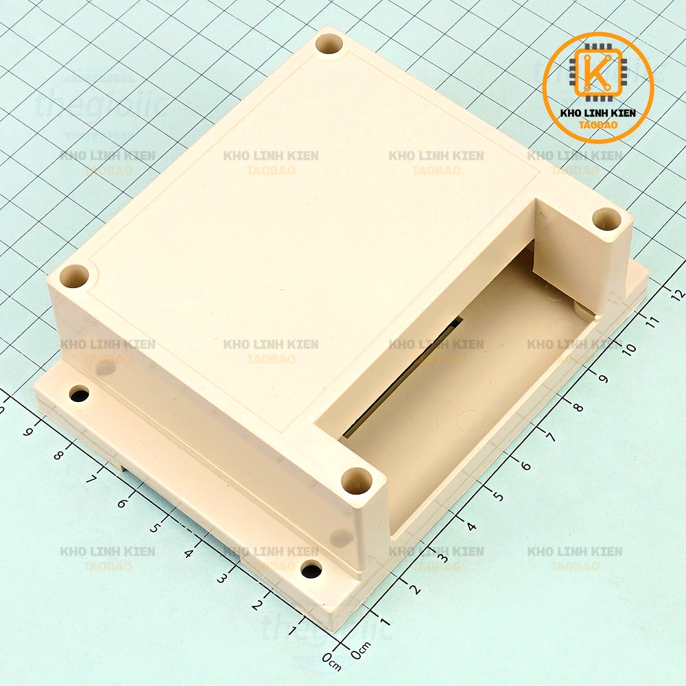 Hộp Nhựa PLC 115x90x40MM Hộp Chứa Mạch PLC Trắng Đục Kèm Ốc