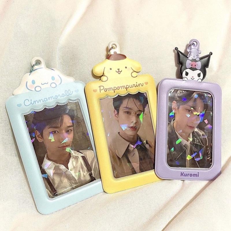 Keying Holder Sanrio Nhật - Móc Khóa Đựng Ảnh Thẻ Bo Góc