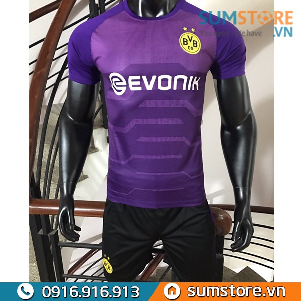 Áo bóng đá Dotmund Tím - Đồ đá banh 2019