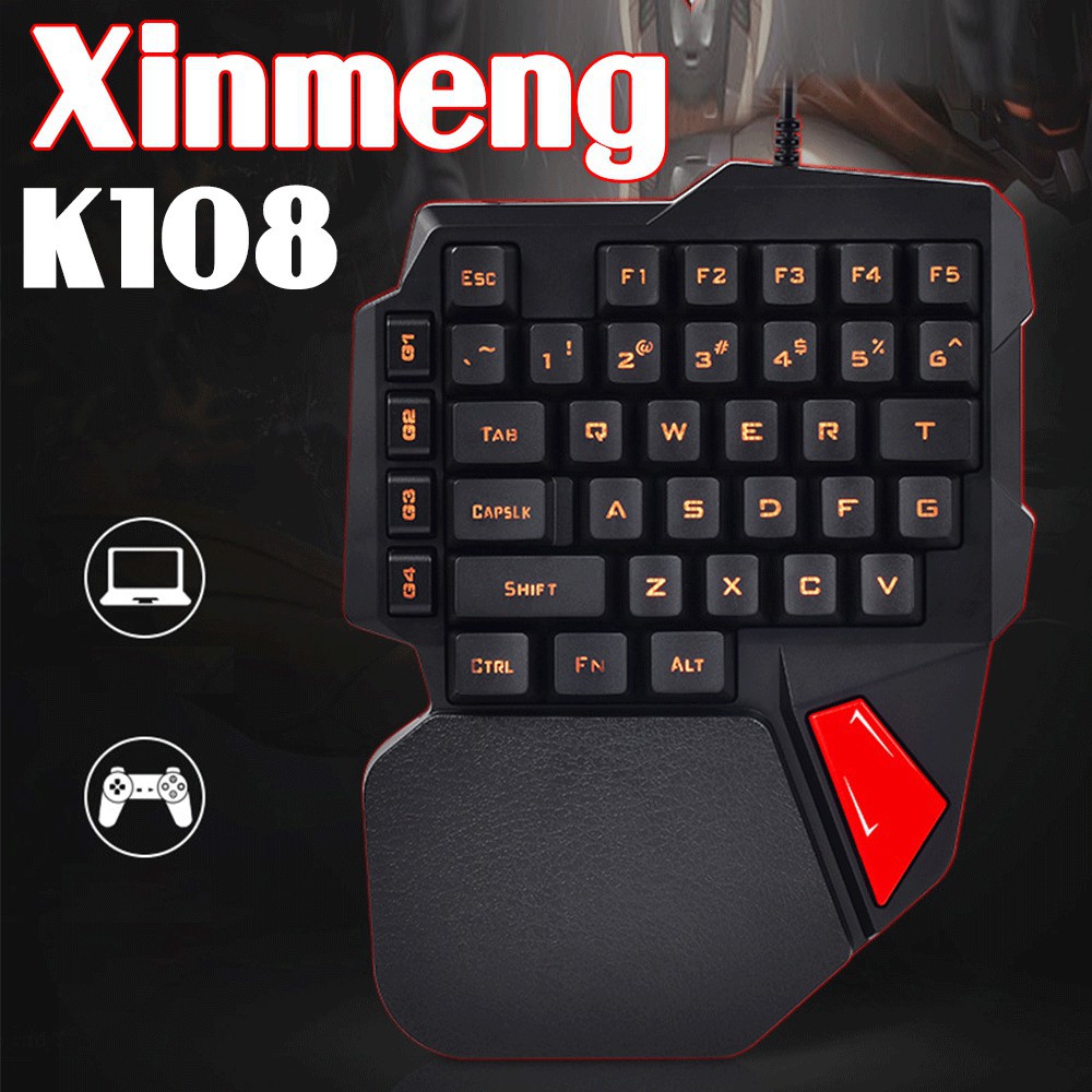 CHÍNH HÃNG Bàn Phím Cơ Bàn Phím Xinmeng k108 Dành Cho Game Thủ Đèn LED dc3054