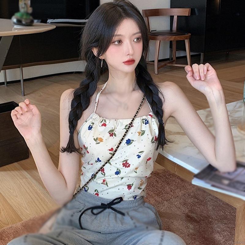 Áo Nữ Không Tay Họa Tiết Hoa Thời Trang Quyến Rũ