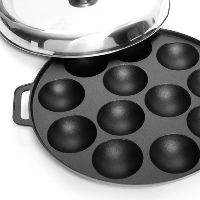 Khuôn bánh khọt chống dính nắp inox 8 _ 10 _ 12 bánh Thương hiện Dragon Vạn lợi