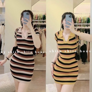 🌈🌈FREESHIP🔥VÁY LEN KẺ NGẮN TAY CỰC HOTT CHẤT ĐẸP DẦY DẶN.SẴN 3 MÀU
